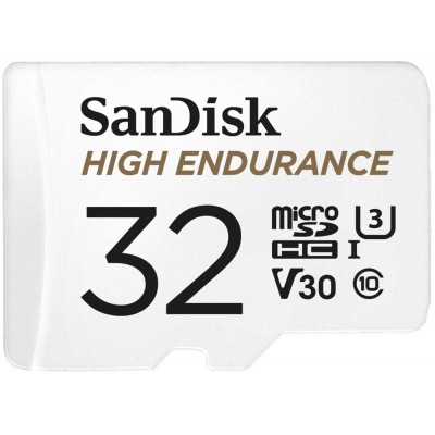 Карта пам'яті 32GB microSDHC class 10 UHS-I U3 V30 High Enduranc SANDISK (SDSQQNR-032G-GN6IA)