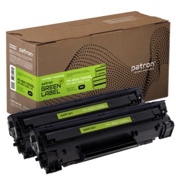 Картридж HP LJ CE285A/CANON 725 GREEN Label (DUAL PACK) (PN-05A/719DGL) PATRON