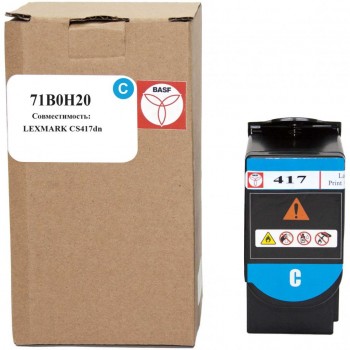 Картридж Lexmark CS417dn 71B0H20 Cyan (BASF-KT-71B0H20) BASF