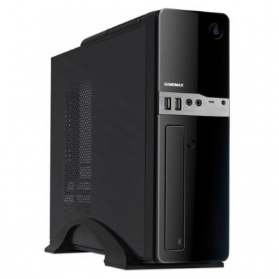 Корпус GAMEMAX ST607-400W ;  Slim Mini - ITX,