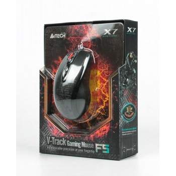 Миша A4Tech F5 Black USB V-Track