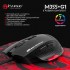 Миша Marvo M355 7 colors-LED Black + коврик G1