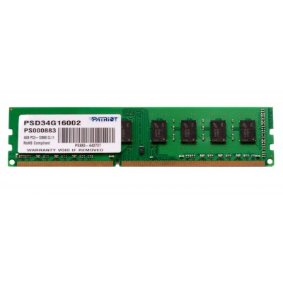 Пам'ять DDR3 4GB 1600 MHz Patriot (PSD34G16002) 1600 MHz, CL9, 1.7V