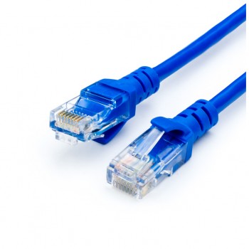 Патч-корд UTP 5e  3m  RJ-45 CCA Atcom (9162) Синий