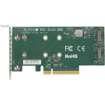 Плата расширения Supermicro AOC-SLG3-2M2