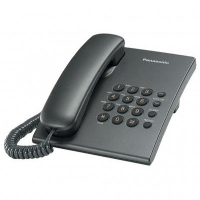 Телефон дротовий Panasonic KX-TS2350UAT titan