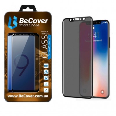 Скло захисне  BeCover Anti-spying Samsung Galaxy M10 SM-M105 Black (703918)
