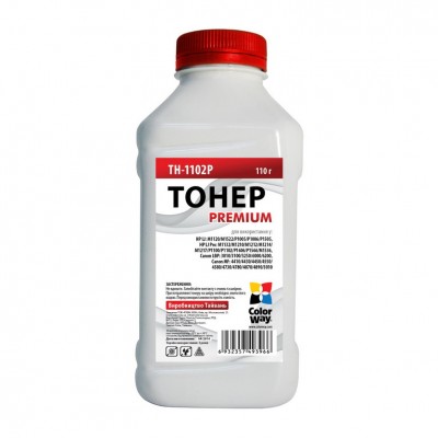 Тонер Canon  HP LJ P1102/P1606/ 725/728 (110 г) Premium ColorWay (TH-1102P)