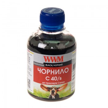 Чернила CANON C40b PG40(чёрн.) (200г)  WWM