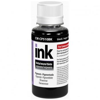 Чорнило Canon ColorWay PGI-5/520/PG-40/37 BlackPigm. (CW-CP510BK01) 100 мл Canon, Canon PIXMA iP2850, MG2450, MG2455, MG2550, MG2550S, MG2555, MG2555S, MG2950, MG2950S, MG3050, MG3051, MG3052, MG3053, MX495, Pixma IP-Serie 2850, Pixma MG-Serie 2440, Pixma