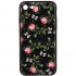 Чехол iPhone 7/8, WPC-061, Flowers RD/BK (681920359814) WK