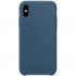 Чехол Silicone Case Apple iPhone XS Blue (MCS-AIXSBL) MakeFuture