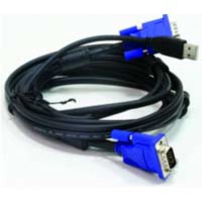 Комплект кабелей D-Link DKVM-CU для KVM-переключателей с USB, 1.8м