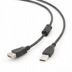 Удлинитель USB2.0 AM-AF  4.5м CCF-USB2-AMAF-15 Ферритовый фильтр