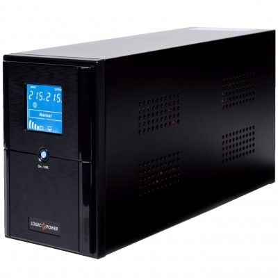 ДБЖ LogicPower LPM-UL1250VA, Lin.int., AVR, 3 x евро, USB, LCD, металл