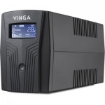 ДБЖ Vinga LCD 600VA plastic case (VPC-600P) 2 розетки 360 Вт  12V / 7AH x 1 дисплей 4.3 кг