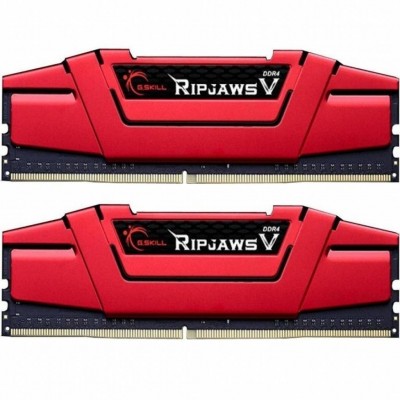 Пам'ять DDR4 16GB (2x8GB) 3000 MHz RipjawsV Red G.Skill (F4-3000C16D-16GVRB)