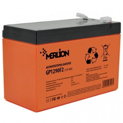 Батарея для ДБЖ Merlion 12V-9Ah PREMIUM (GP1290F2PREMIUM)