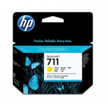Картридж HP No.711 DesignJet 120/520 Yellow 3-Pack CZ136A