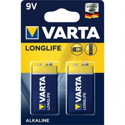 Батарейка 9V Varta Longlife 9V *2 (4122101412)