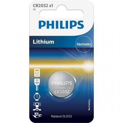 Батарейка для БИОС/ BIOS PHILIPS CR2032 Lithium * 1 (CR2032/01B)