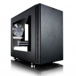 Корпус Fractal Design Nano S Window (FD-CA-DEF-NANO-S-BK-W) ; Minitower, Mini-ITX, Без блока питания, 2 x USB 3.0, 2 x Audio (микрофон, наушники), чер