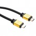 Кабель HDMI to HDMI 1.5m V2.0 metal Vinga (VCPDCHDMI2VMM1.5BK)