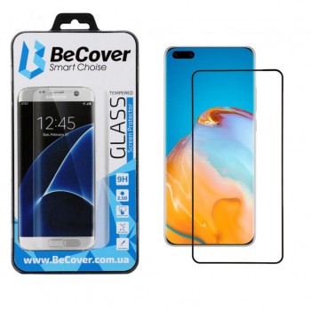 Скло захисне  BeCover Huawei P40 Black (704830)
