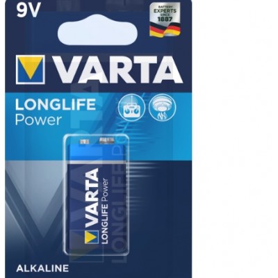 Батарейка 6LR61  VARTA LongLife Power/LongLifeExtra 6LR61 9V (крона) 1шт./уп.(4922121411)