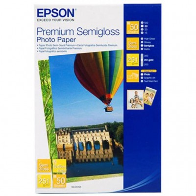 бумага Epson 10x15 250g  Premium Semiglossy Photo Paper, 50л.