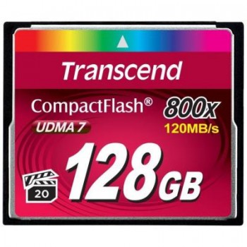 Карта пам'яті Compact Flash 128GB  Transcend (800X) TS128GCF800
