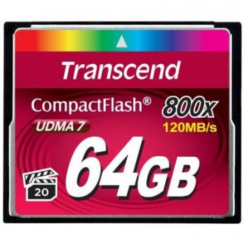 Карта пам'яті Compact Flash 4GB  Transcend 6(800X) TS64GCF800