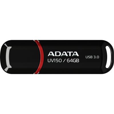 USB флеш ADATA 64GB 3.0 UV150 Black (AUV150-64G-RBK)