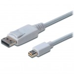 Кабель DIGITUS miniDP-DP, 2.0м, белый AK340102020W