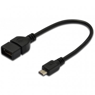 Кабель USB 20cm AF -> Micro 5P OTG DIGITUS (AK-300309-002-S)
