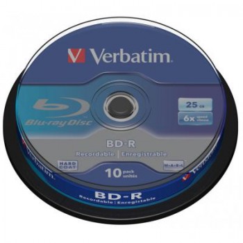 Диск BD-R Verbatim 25Gb 6x Cacke 10шт (43742)  43742