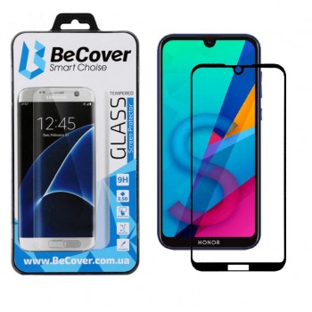 Скло захисне  BeCover Honor 8S Black (704075)