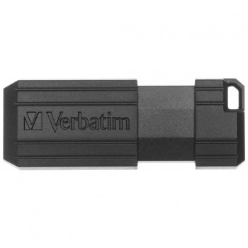 USB флеш 32Gb Verbatim Store 'n' Go PinStripe black (49064)пластик, чорний