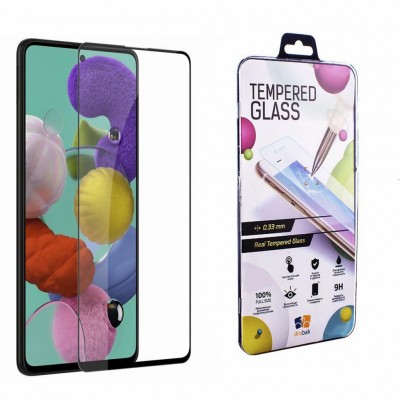 Скло захисне  Drobak Samsung Galaxy A51 (Black) (454517)