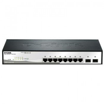 Комутатор D-Link DGS-1210-10/C 8x1GE, 2xSFP Smart III