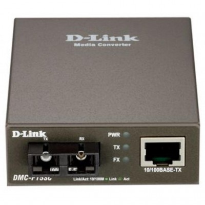 Медіаконвертер D-Link DMC-F15SC 100BaseTX to SM Fiber (15km, SC) DMCF15SC