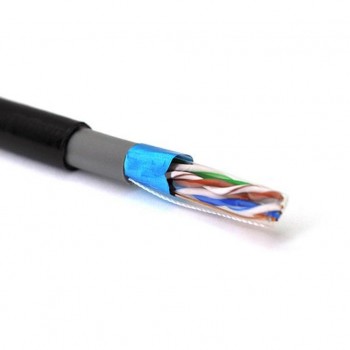 Кабель FTP 305м КНПЭ (4*2*0,51) 4Р 24AWG [СCA] Black (03496) Merlion