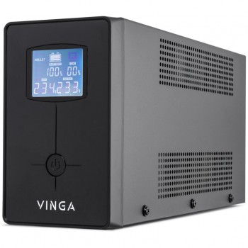 ДБЖ Vinga LCD 1200VA metal case (VPC-1200M)