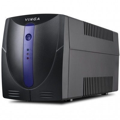 ДБЖ Vinga LED 800VA plastic case with USB+RJ45 (VPE-800PU)