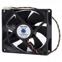 Вентилятор 92 мм Cooling Baby 90x90x25мм HB, 12В, 0,30А 17.6-31.3дБ, 500±100--2100±10%об/мин, 4-pin PWM (9025 PWM)
