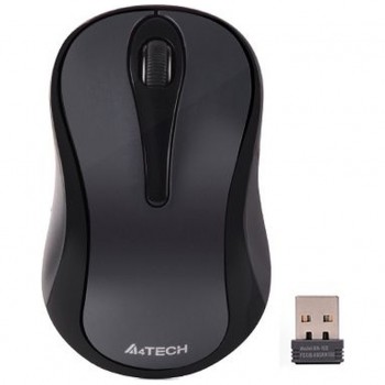 Миша A4 tech G3-280A черно-серая,  мини,  оптическая V-Track,  1000 dpi,  бездротова,  nano,  USB G3280A