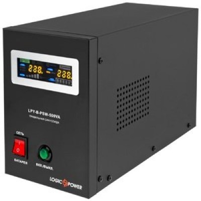 ДБЖ LogicPower LPY-B-PSW-500VA+ (350Вт)5A/10A, правильна синусоїда 12V