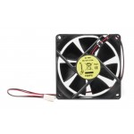 Вентилятор Gembird FANPS; 80х80х25мм, 2-pin, черный