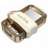USB флеш SanDisk 64GB 3.0 Ultra Dual Drive m3.0 OTG White-Gold (SDDD3-064G-G46GW)