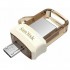 USB флеш SanDisk 64GB 3.0 Ultra Dual Drive m3.0 OTG White-Gold (SDDD3-064G-G46GW)